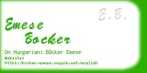 emese bocker business card